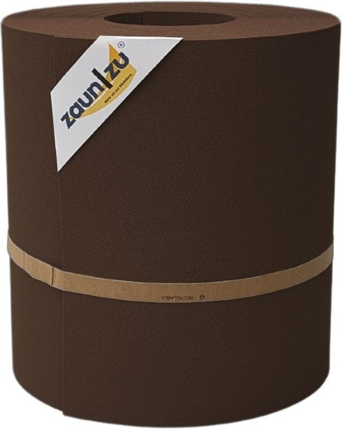 zaun zu Sichtschutzstreifen Premium Maxi für Doppelstabmatten, Farbe: Braun, Höhe: 24 cm, Länge: 26 m - Bild 1
