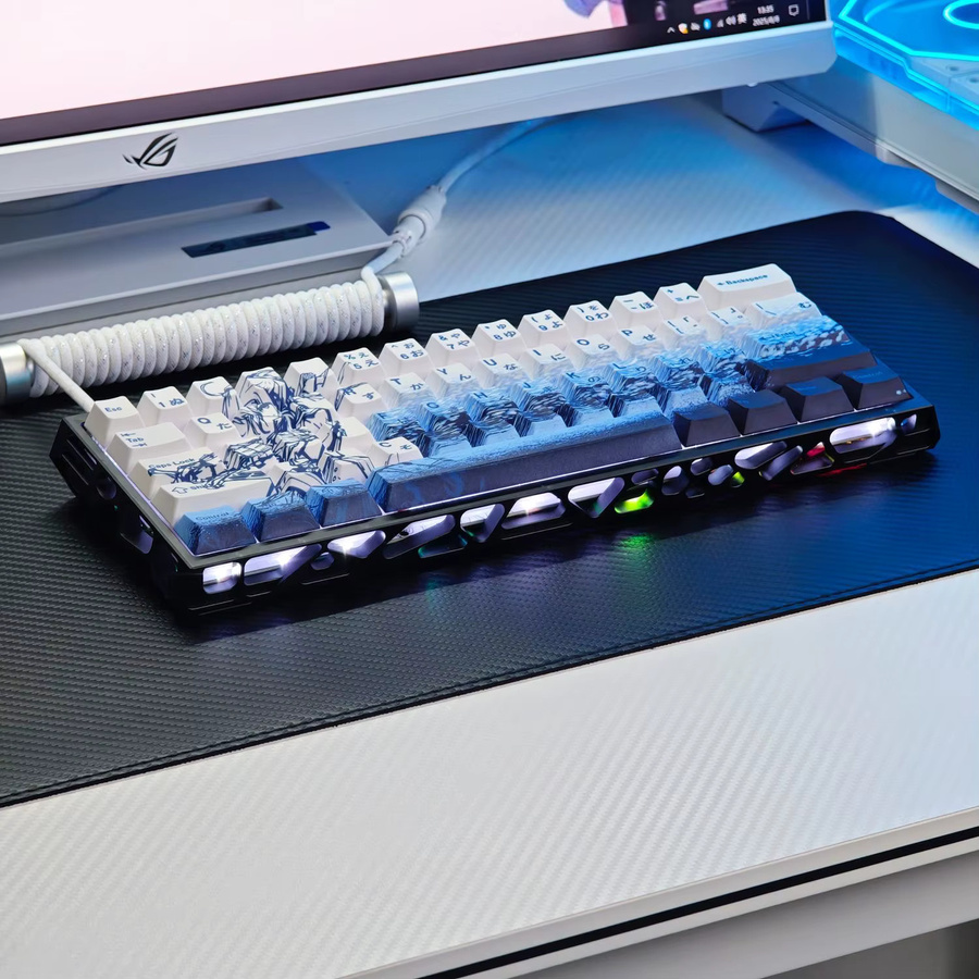 Sabre Anime PBT Tastenkappen im Kirschprofil mit Dye-Sub-Verfahren für mechanische Tastaturen Ace60/65/68, 73 Tasten - Bild 2
