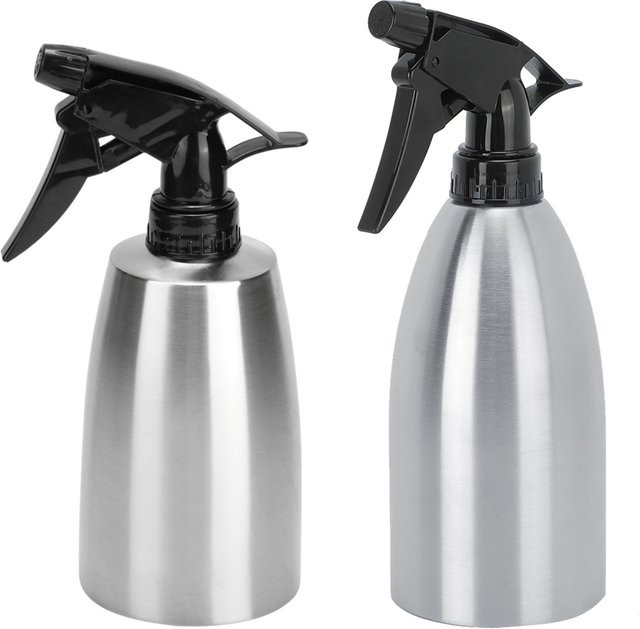 Wassersprüher aus Edelstahl in Silber für Haushalt und Garten, 400 ml bis 500 ml Füllmenge - Bild 1