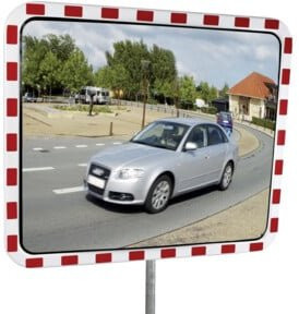 Dancop Verkehrsspiegel aus Acryl rund in Weiß Durchmesser: 80 cm für den Außenbereich - Bild 1