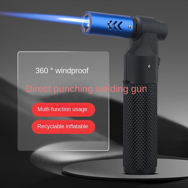 Fackelmann Blue Flame Jet Gas Feuerzeug Spritzpistole in Blau für Küche, Kochen und Zigarren - Bild 1