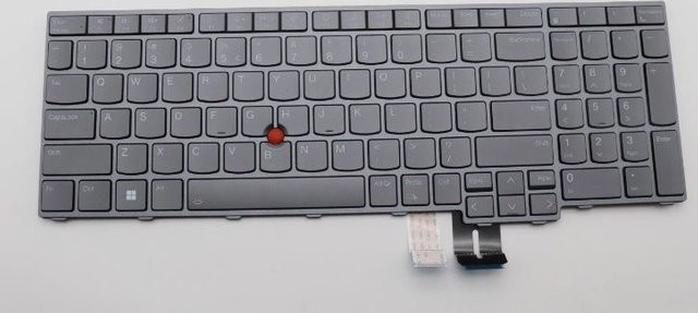 Lenovo ThinkPad Tastatur in Schwarz mit US-Englisch QWERTY Layout für P16 G1 und P16 G2 (5N21F39382) - Bild 1