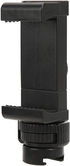 CosyHome Tragbare Smartphone-Halterung mit Cold-Shoe-Adapter und Stativ-Adapterklemme in Schwarz - Bild 1