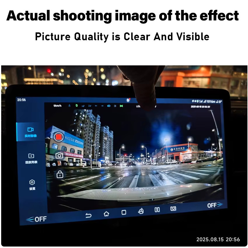HESHECAM Dashcam mit GPS und ADAS für BYD Atto 3, Yuan Plus, Tang, Dolphin und Song Plus inklusive Kabel - Bild 4