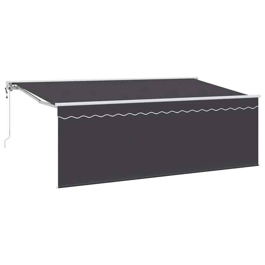 vidaXL Einziehbare Markise Anthrazit B/H: 350 x 200 cm - Bild 2