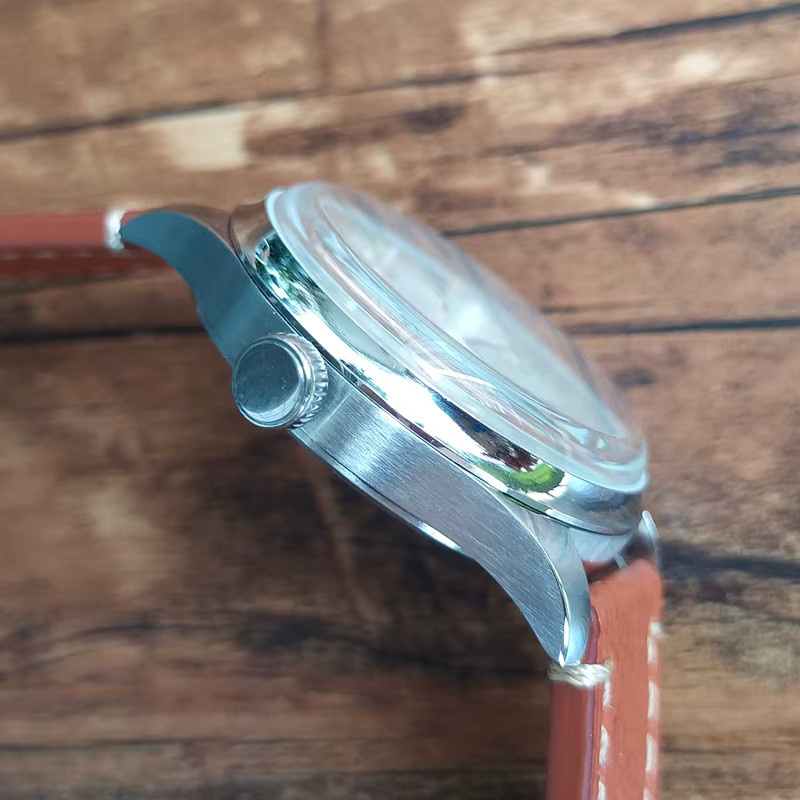 Seiko Armbanduhr, Quarz, Edelstahl, Leder, Weiß, Herren, 40 mm - Bild 2