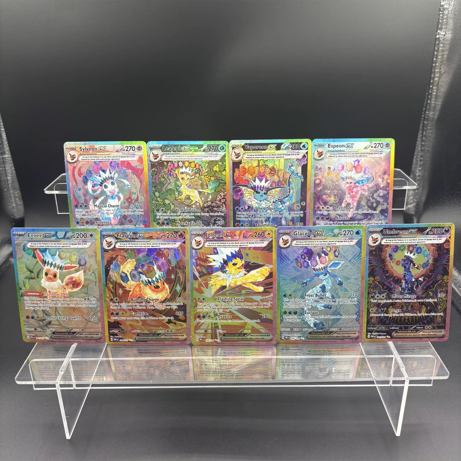 Bandai Pokémon Eevee-Serie Sammelkarten, 9-teiliges Set, Englisch, Bunt - Bild 3