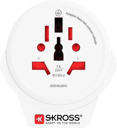 Skross Reiseadapter 1.500267-E mit USB-A in Weiß - Bild 1
