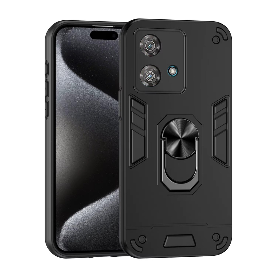 Magnetische Luxus Protect Bumper Handyhülle für Motorola Moto Edge 40, 30 Pro und Neo Fusion in Schwarz und Grün - Bild 3