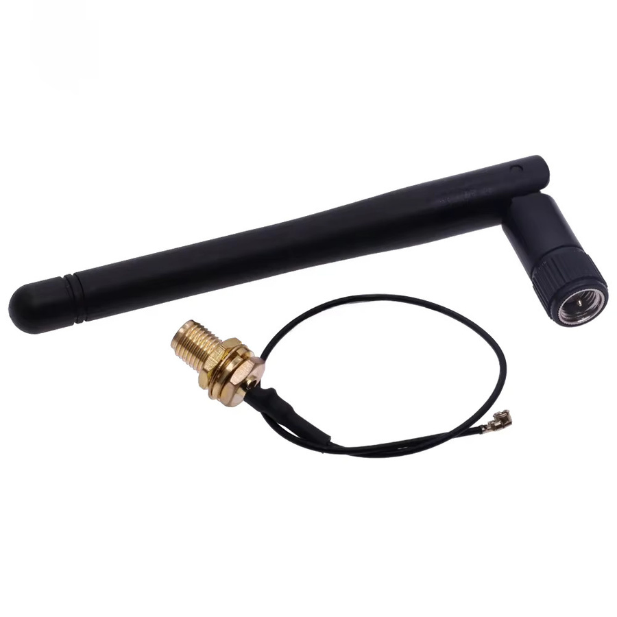 2,4 GHz 3dBi WiFi Antenne mit 17 cm U.FL IPX zu RP-SMA Männlich Kabel Set für ESP8266 und ESP32 in Schwarz - Bild 3