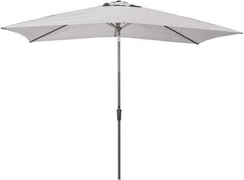 SIENA GARDEN Mittelstockschirm FAGUS Autotilt in Grau mit Aluminiumgestell und Polyesterbespannung, B: 300 cm, T: 200 cm - Bild 1