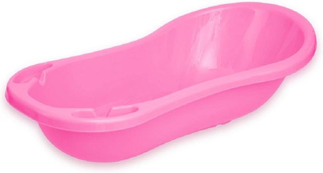 Lorelli Baby Badewanne in Pink mit anatomischer Form und Ablagefächern, Breite: 100 cm - Bild 1