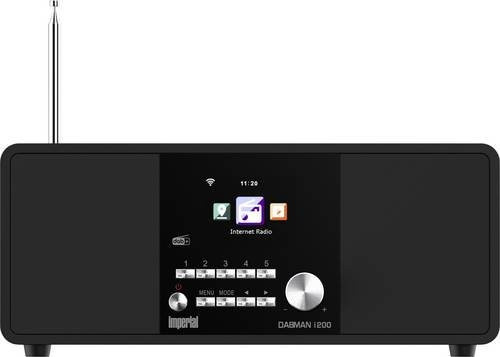 Imperial DABMAN i200 Internet Tischradio in Schwarz mit DAB+, UKW, AUX, USB, DLNA und LAN - Bild 1