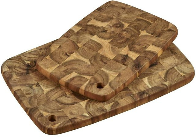 Kesper 2er Set Schneidebretter aus Akazie in Braun B/H/L: 28 x 4,5 x 40 cm - Bild 1