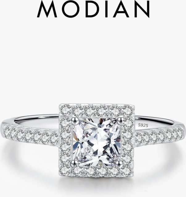 MODIAN Ring 925 Silber, Zirkonia, Damen - Bild 1