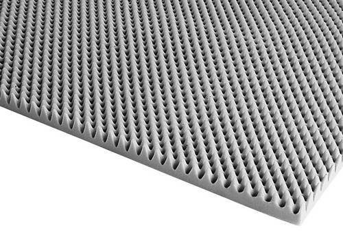 Eurolite Akustikschaumstoff aus Polyurethan in Grau, L x B x H: 2,06 x 1 x 0,05 m - Bild 1