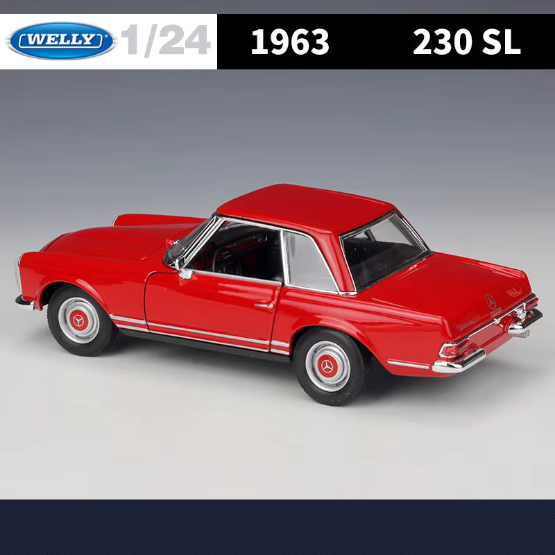 WELLY Mercedes-Benz 230SL 1963, Legierungsautomodell, 1:24 - Bild 2