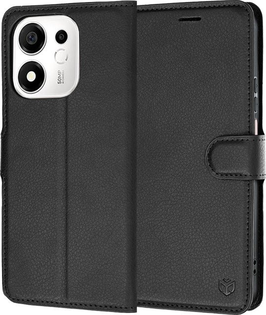 Techsuit Leder-Folio Hülle für Honor 600 Smart in Schwarz - Bild 1