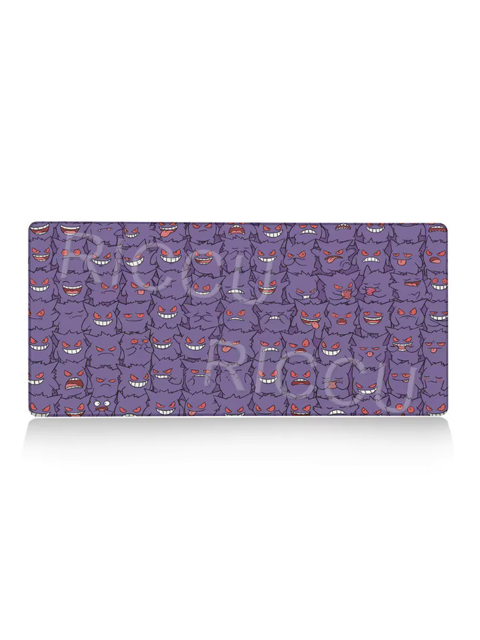 Potdemiel Gengar Mauspad Lila mit Randversiegelung für Gamer und Schreibtischunterlage im Pokemon Japan Anime Design - Bild 4