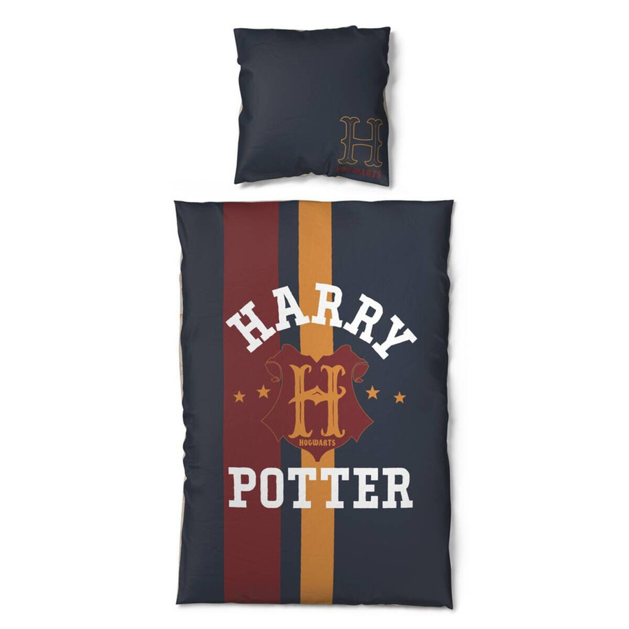 Harry Potter Microfaser Bettwäsche Set mit Reißverschluss, Grau, B/H: 135 x 200 cm und 80 x 80 cm - Bild 4