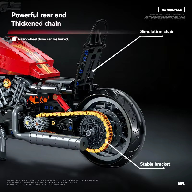 FUNXINEE Motorrad Technik-Set, 1:8, 805 Teile - Bild 5