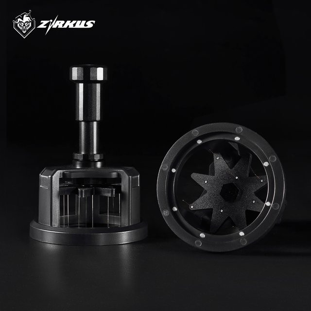 ZIRKUS Press-Down Rotary WDT Espresso-Rührer Nadelverteiler in Schwarz für 58mm Siebträger - Bild 1