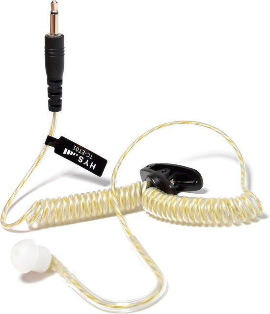 HYS In-Ear-Kopfhörer für Funkgeräte und Schulterlautsprechermikrofone mit 3,5 mm Klinkenanschluss, Balanced Armature, transparent - Bild 1