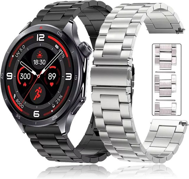 Uhrenarmband Edelstahl, 18/20/22 mm, Unisex - Bild 1