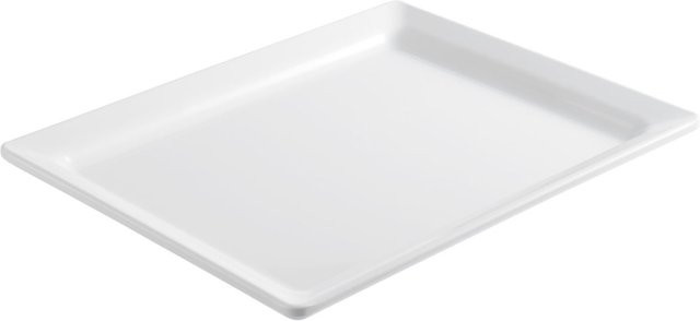 VEGA Buffetplatte aus Melamin GN 1/2 in Weiß, B/T/H: 26,5 x 32,5 x 3 cm - Bild 1