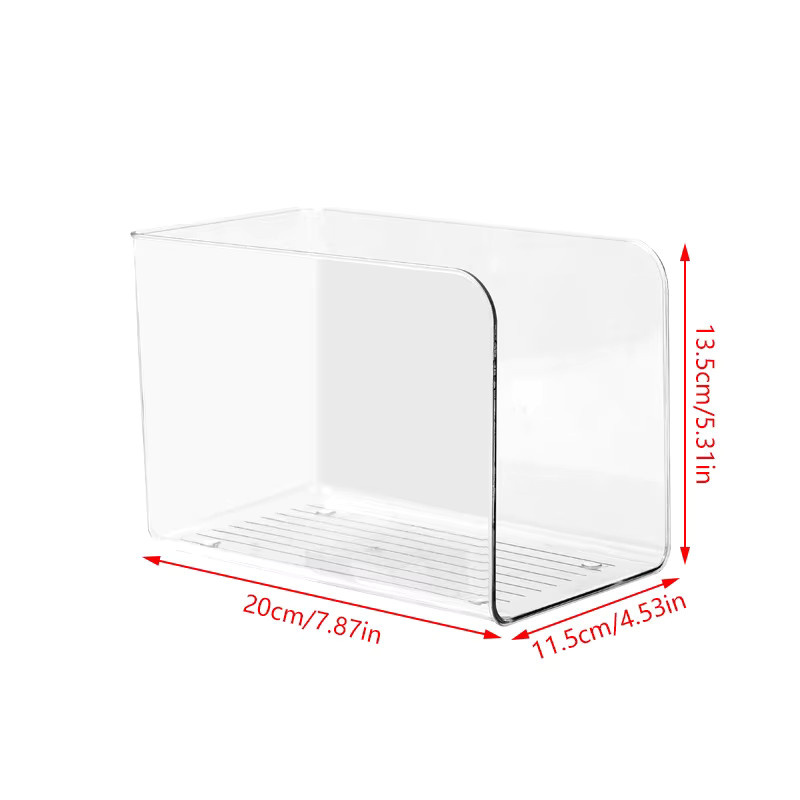 SD&HI Tragbarer Buchständer aus Acryl in Transparent, U-förmiges Schreibtisch-Organizer-Regal für Heimbüro und Ordnung, B/T/H: 20,0 x 13,5 x 13,5 cm - Bild 2