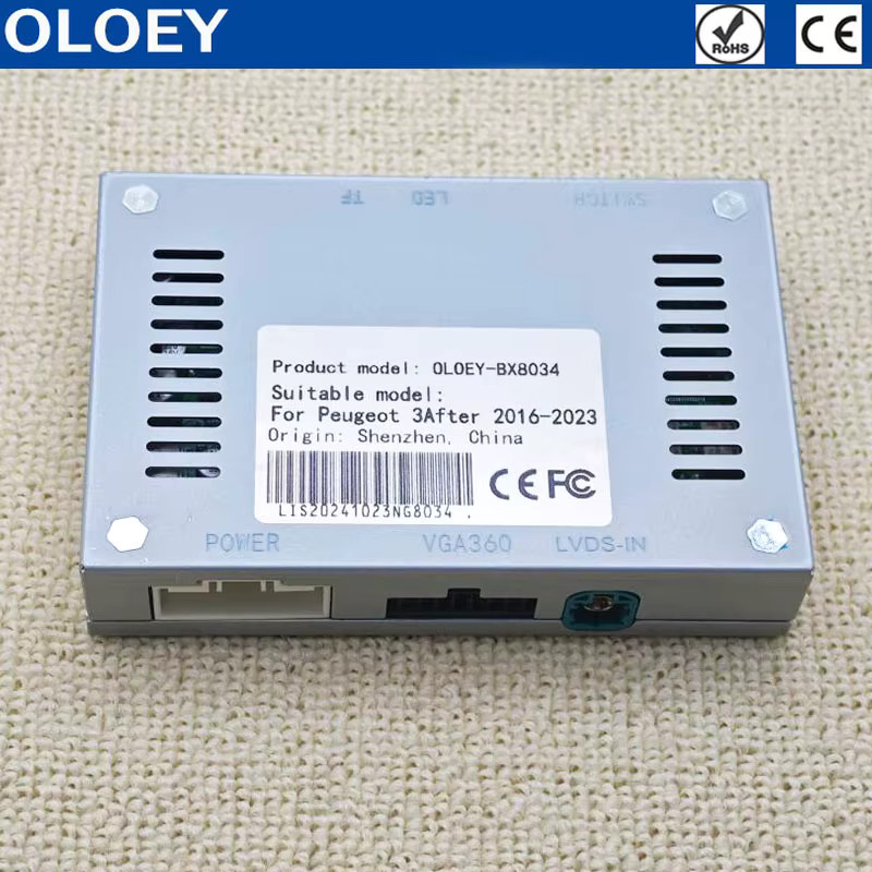 OLOEY Rückfahrkamera für Peugeot 308 408 4008 5008 (Baujahre 2012 bis 2021) in Schwarz mit OEM-Bildschirm-Update und ohne Programmierung erforderlich - Bild 2