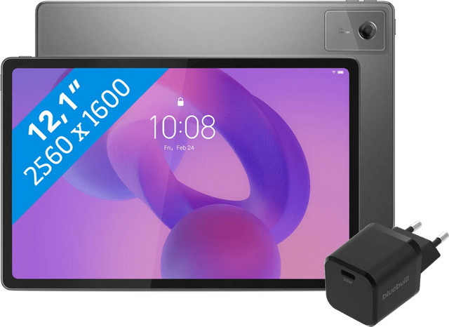 Lenovo IdeaTab Plus 12,1 Zoll Tablet mit 256GB WLAN in Grau inklusive Stylus und BlueBuilt Ladegerät - Bild 1