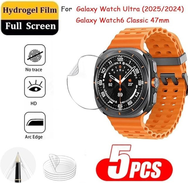 3-5 Stück Hydrogel-Displayschutzfolie für Samsung Galaxy Watch 6 Classic, Galaxy Watch 7 Ultra - Bild 1