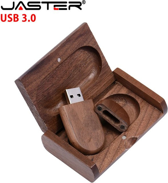JASTER USB-Flash-Laufwerk 3.0 aus Holz und Bambus in Braun - Bild 1