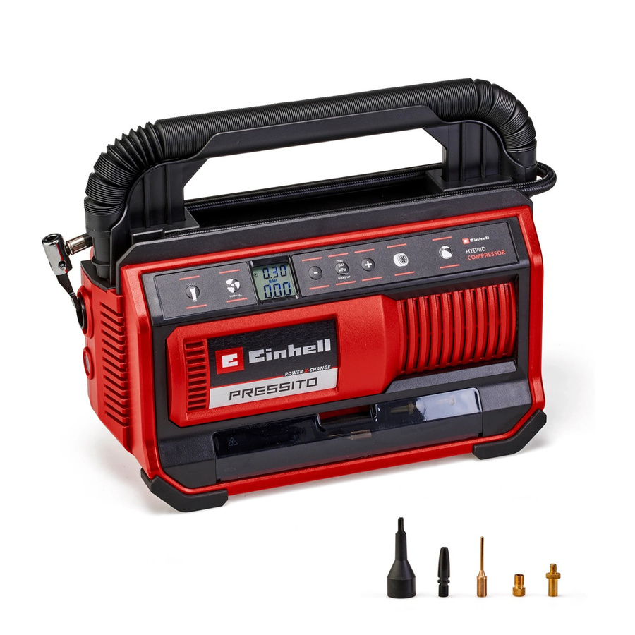 Einhell Power X-Change Hybrid-Kompressor Pressito 18/25 in Schwarz und Rot - Bild 2