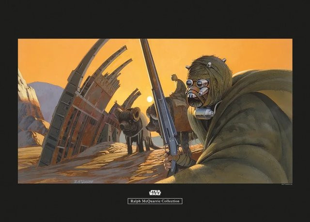 Komar Wandbild Star Wars Tusken Paper Poster Multicolor B: 70 cm, H: 50 cm - Bild 1