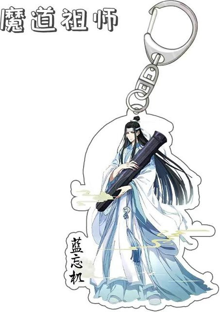 CHIC STUDIO Schlüsselanhänger Figur, Wei Wuxian, 6 cm, grau, Unisex - Bild 1