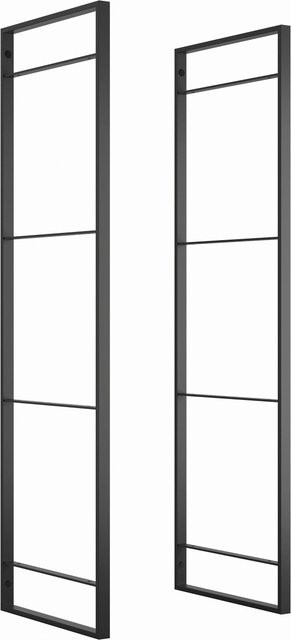 Emuca Lader Regalrahmen-Set aus Stahl in Schwarz Lackiert, Höhe: 115 cm - Bild 1