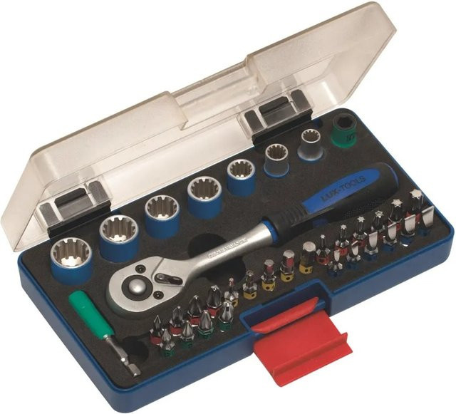LUX-TOOLS Bit- und Stecknusssatz 1/4 Zoll, 35-teilig - Bild 1