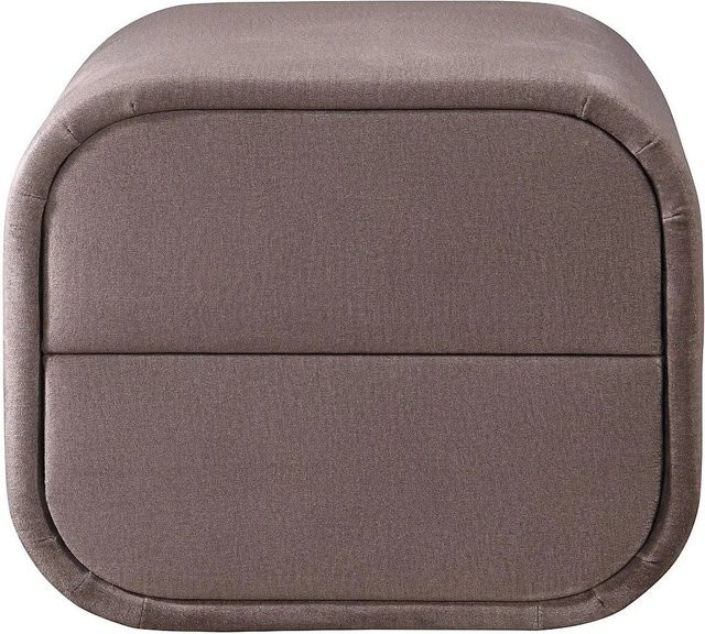 Nachttisch Venalora von Vente-unique in Taupe mit modernem Design, Breite: 45,5 cm - Bild 1