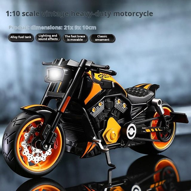 Linyi toy car Harley Night Rod Wolverine Cruiser, Straßenmotorrad, 1:10, ab 14 Jahren - Bild 1