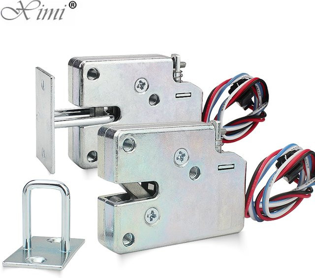 Ximiir Elektrisches Mini Solenoid-Schloss für Schränke und Schubladen, Farbe: Silber - Bild 1