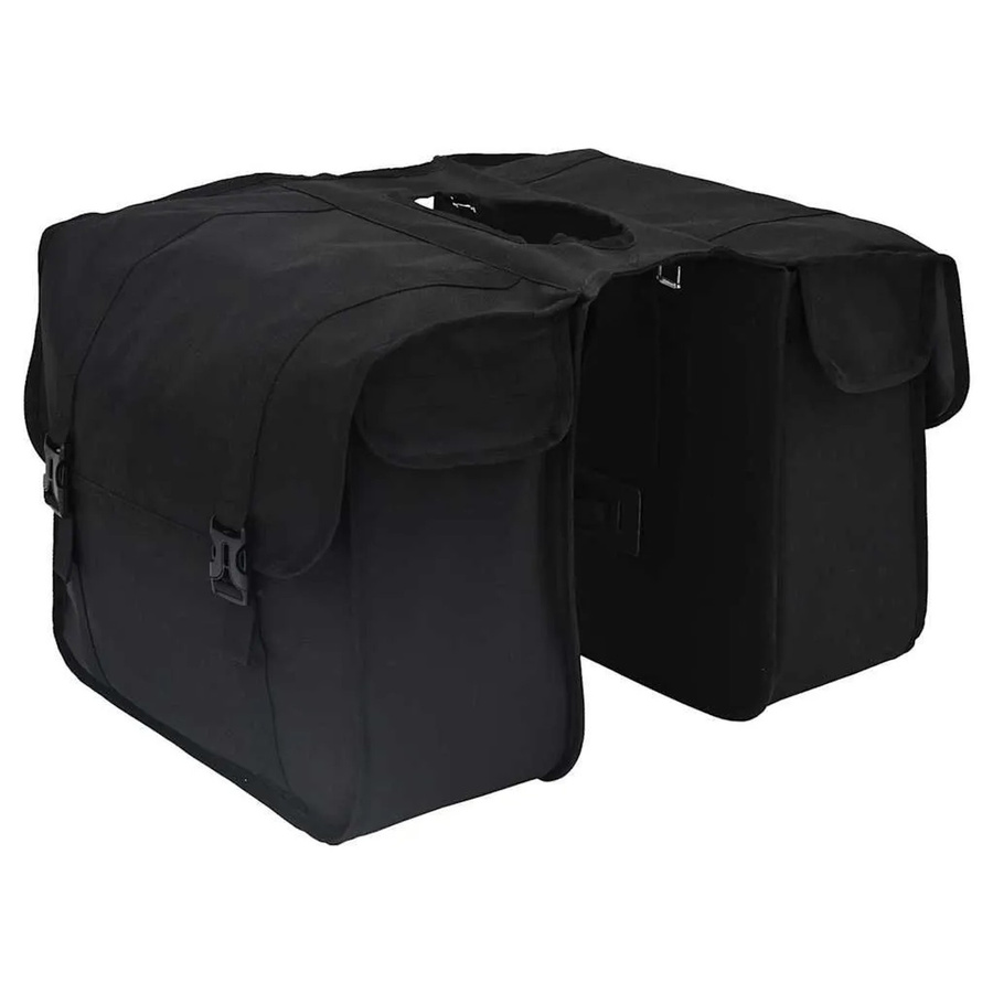 vidaXL Fahrradtasche Schwarz aus Polyester B/T/H: 40 x 18,5 x 35 cm - Bild 2