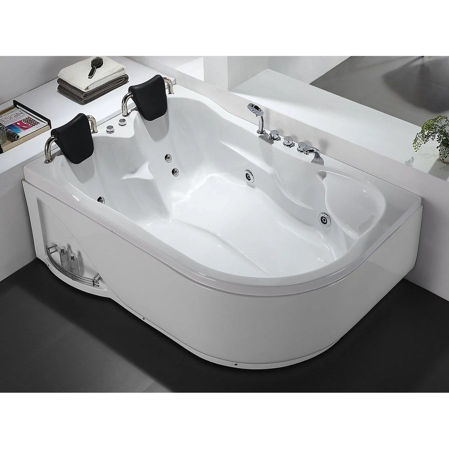 Whirlpoolbadewanne Rafina von Vente-unique in Weiß, Länge: 181 cm - Bild 2