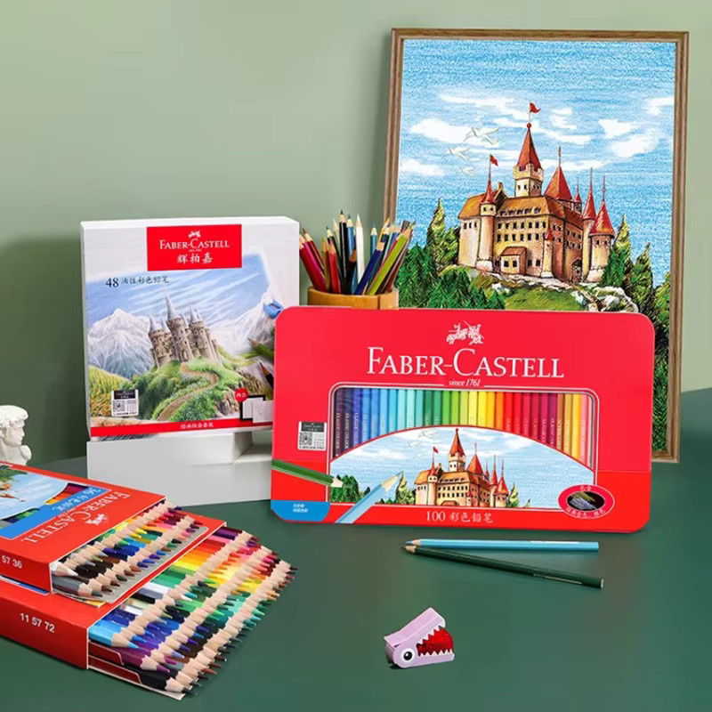 Faber-Castell Red Edition Ölbasierte Buntstifte in der Blechdose, 50 Stück, Multicolor - Bild 4
