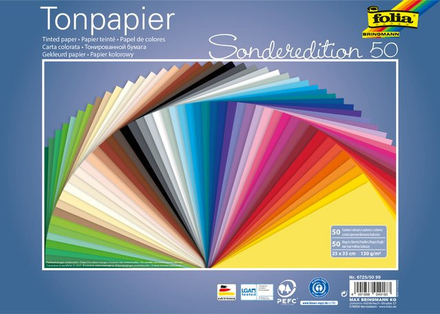 folia Tonzeichenpapier in Mehrfarbig - Bild 1