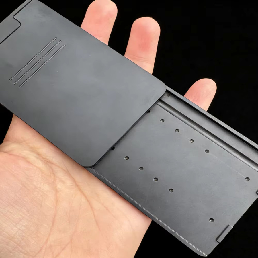 Huge Mai Schnupftabak-Set aus Metall mit Aluminiumstroh-Deckel in Schwarz, tragbare Aufbewahrung im Taschenformat inklusive Geschenkbox - Bild 6