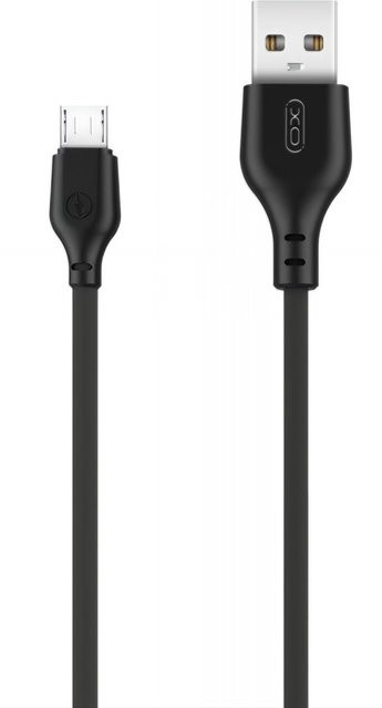 XO Design NB103 Daten- und Ladekabel USB-A auf microUSB, 18W, 2m, Schwarz - Bild 1