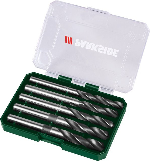 Parkside HSS Spiralbohrer Set PASP 2 A1, 5-teilig, Silber - Bild 1