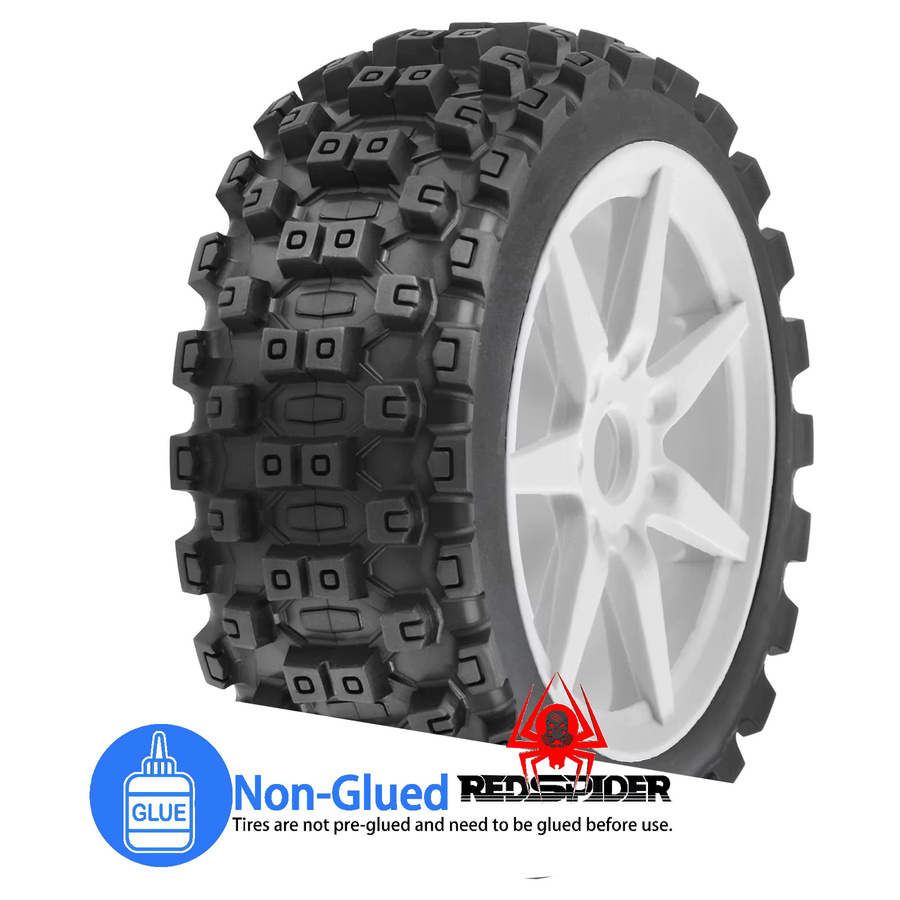 RC Off-Road Buggy Räder Reifen, 1/8, 118 mm, 17 mm Sechskant, Schwarz - Bild 4